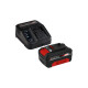 Pack EINHELL Perceuse visseuse 18V Power X-Change - TE-CD 18/40 Li-Solo - Starter Kit Power 4.0Ah - Coffret 39 accessoires