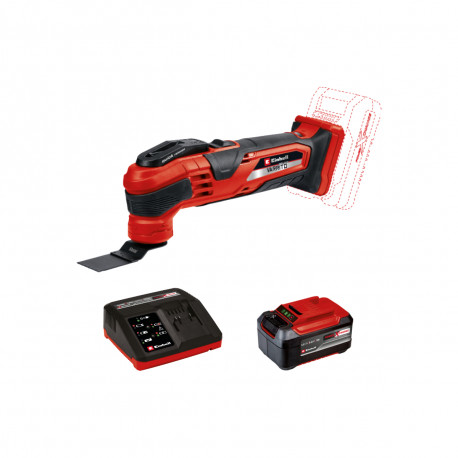 Pack EINHELL Outil multifonctions 18V Power X-Change - VARRITO - Starter Kit Power 5.2Ah