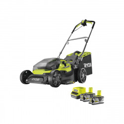 Tondeuse hybride RYOBI 36V LithiumPlus coupe 37cm - 2 batteries 5,0 Ah - 1 chargeur rapide RY18LMH37A-250