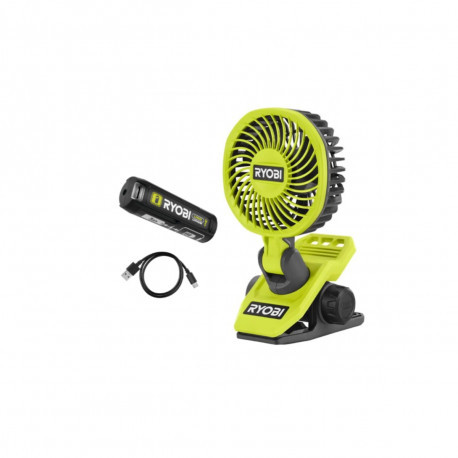 Ventilateur sur pince RYOBI 4V USB Lithium - Sans batterie ni chargeur - RCF4-0