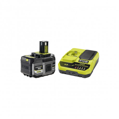 Pack RYOBI 18V Batterie LithiumPlus High Energy 8.0Ah - Chargeur rapide 8.0Ah