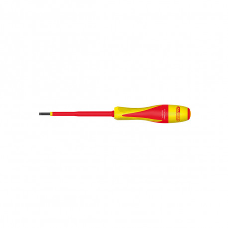 Tournevis isolé fente d'électricien KS TOOLS - Profil 4 mm - 1000V - 922.6204