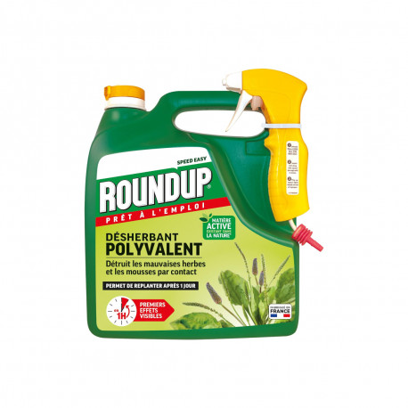 Désherbant jardin polyvalent avec pulvérisateur ROUNDUP - 3L