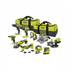 Pack RYOBI Combo 9 outils - 2 batteries 5.0Ah et 2.0Ah - 1 chargeur - R18CK9-252S