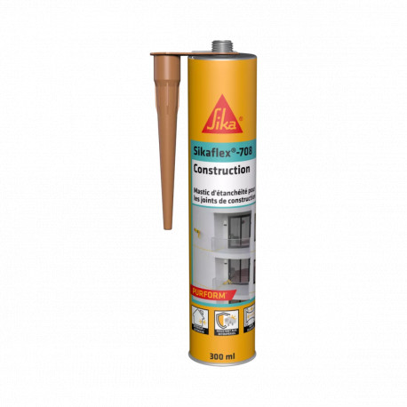 Mastic d'étanchéité pour joints construction SIKA Sikaflex 708 Construction - Beige - 300ml