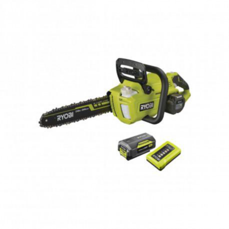 Pack RYOBI Tronçonneuse 36V LithiumPlus Brushless - 2 Batteries 4.0Ah - 5.0Ah - 1 Chargeur