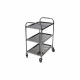 Servante 100 KG INOX 3 plateaux 610x410 mm